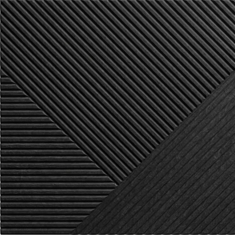 Wonear 3D UV 인쇄 그루브 PET 숯 흑단 패널 Wonear 3D UV 인쇄 그루브 PET 숯 흑단 패널